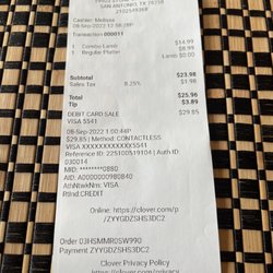 Receipt