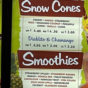 Ana's Bionicos - Snow cone & smoothie menu - Juice Bars & Smoothies Near Me - Norwalk, California Ana's Bionicos - Snow cone & smoothie menu - Juice Bars & Smoothies Near Me - Norwalk, California