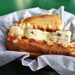 Depot Square Pizzeria - Meatball and pepperoni sub