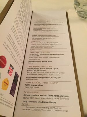 Menu photo 2 Amber Room Warsaw, MZ