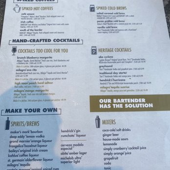 Another Broken Egg Cafe - Drink menu - Breakfast & Brunch Near Me - Nashville, Tennessee