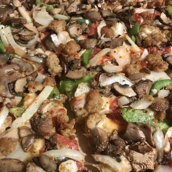 Donatos Pizza - Up close of The Works - Pizza Near Me - Circleville, Ohio Donatos Pizza - Up close of The Works - Pizza Near Me - Circleville, Ohio