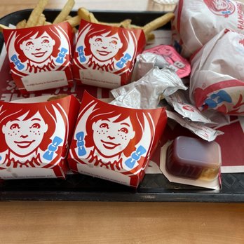 Wendy's - a tray of fries and a drink - Burgers Near Me - Quincy, Massachusetts