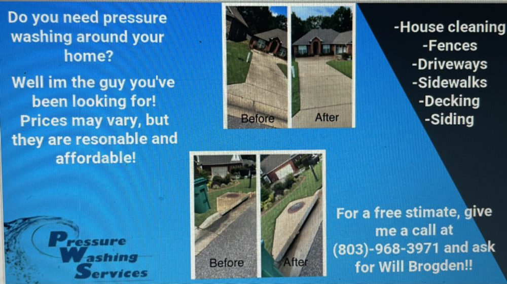PRESSURE WASHING SERVICES Updated June 2024 Request a Quote