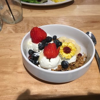 Sibling by Pushkin's - The Pushkins granola bowl. I didn't eat the flower but I wonder if I could have?? - New American Near Me - Sacramento, California Sibling by Pushkin's - The Pushkins granola bowl. I didn't eat the flower but I wonder if I could have?? - New American Near Me - Sacramento, California