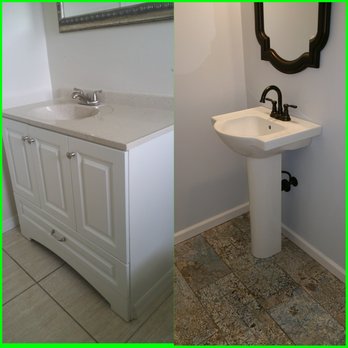 Pedestal Sink Faucet Install Yelp