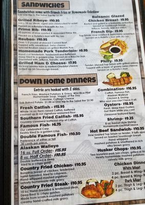Menu photo 4 Catfish Lake Restaurant and Lounge Bellevue, NE