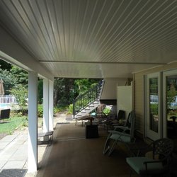 All Decked Out - PVC beadboard ceiling with dry deck