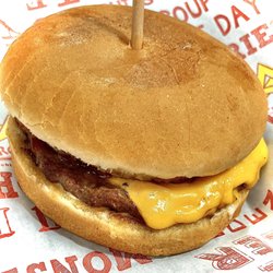 Archibald's Drive-Thru - "Classic Cheeseburger", their entry-level, much like a kid's burger. Pretty good basically.
