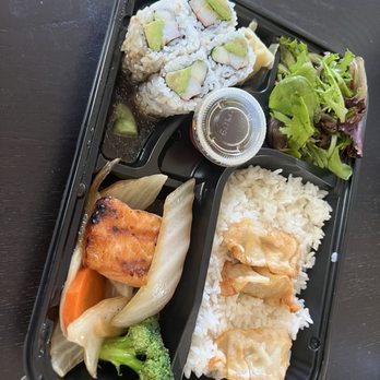 Areca Asian Bar - Bento Box 6 (Salmon Teriyaki) - Sushi Bars Near Me - Cambridge, Massachusetts