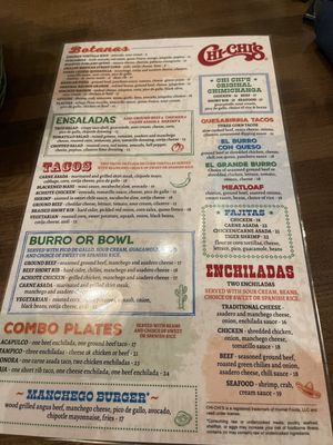 Menu photo 6 Chi Chi's St Louis Park, MN