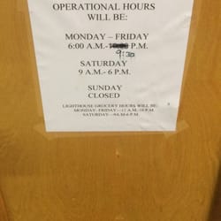The Gym and Lighthouse Grocery Store - Hours of operation