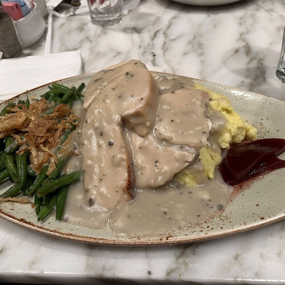 Brass Fork - A steal at just under $16. Lots of everything in the turkey dinner except cranberry sauce. - Cafes Near Me - Henderson, Nevada