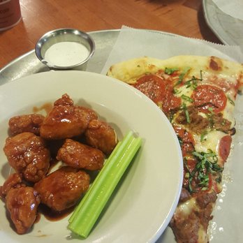 NY Pizza Department - Express lunch a slice with six boneless wings - Pizza Near Me - Phoenix, Arizona