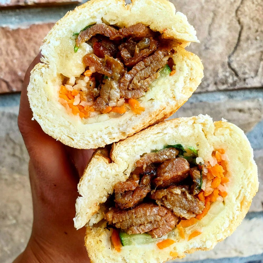Cafe Trang Bistro - Honey glazed pork banh mi sandwich - Vietnamese Near Me - Lehi, Utah Cafe Trang Bistro - Honey glazed pork banh mi sandwich - Vietnamese Near Me - Lehi, Utah
