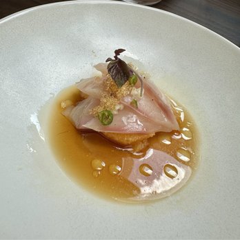 Uchiko Plano - hama chili: yellowtail, ponzu, thai chili, orange supreme (Happy Hour portion) - Japanese Near Me - Plano, Texas