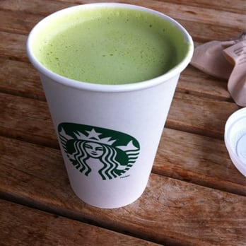 Starbucks - a cup of green tea and a napkin on a table - Coffee & Tea Near Me - Coquitlam, British Columbia