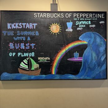 Starbucks - So artistic and creative the employee that created this art. - Coffee & Tea Near Me - Malibu, California