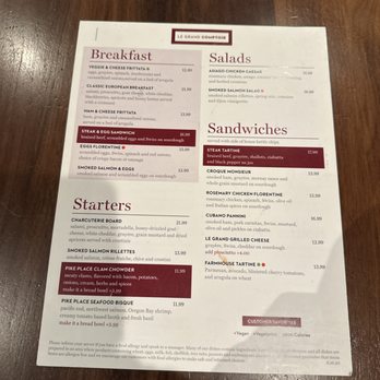 Le Grand Comptoir - menu - French Near Me - Seattle, Washington Le Grand Comptoir - menu - French Near Me - Seattle, Washington