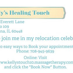 Kelly's Healing Touch - Massage, Bodywork and Esthetics  - Sale valid until September 30th, 2018