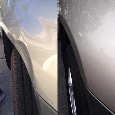 Fast, Affordable Paintless Dent Repair - Paintless Dent Removal requires a expierienced, quality dent technician. DentXAuto uses specialized tools along with a unique method to remove dents from your auto by first accessing the back of the damaged area, then by gently massaging the metal back to it's original factory shape. We actually remove the dent not just repair it! Making your car look as new as when you first bought it! Fast, Affordable Paintless Dent Repair - Paintless Dent Removal requires a expierienced, quality dent technician. DentXAuto uses specialized tools along with a unique method to remove dents from your auto by first accessing the back of the damaged area, then by gently massaging the metal back to it's original factory shape. We actually remove the dent not just repair it! Making your car look as new as when you first bought it!
