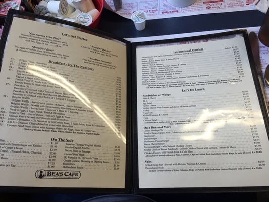 Menu photo 7 Bea's Cafe Conway, NH