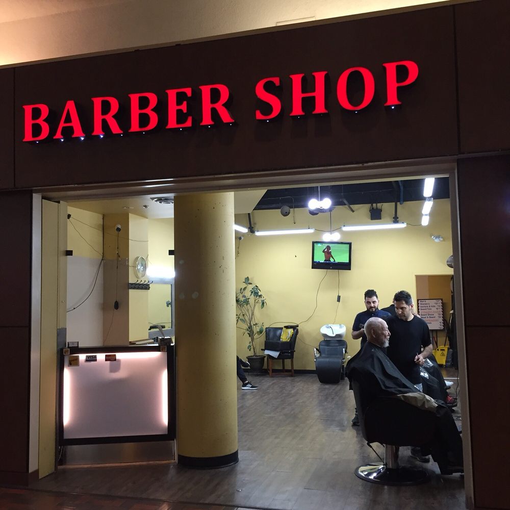 Denman Place Mall - Barber Shop. I would give them a good review as they welcome walk ins and did a nice job for my dad - hair cut and beard trim. - Shopping Centers Near Me - Vancouver, British Columbia