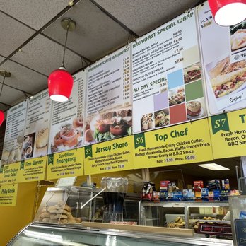 Hot Bagels - menus on the wall of a restaurant - Bagels Near Me - Brooklyn, New York Hot Bagels - menus on the wall of a restaurant - Bagels Near Me - Brooklyn, New York