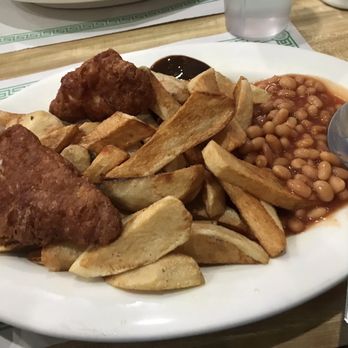 Hibernian Coffee Shop - Battered Cod Fish and Chips Lunch Special - Irish Near Me - Drexel Hill, Pennsylvania