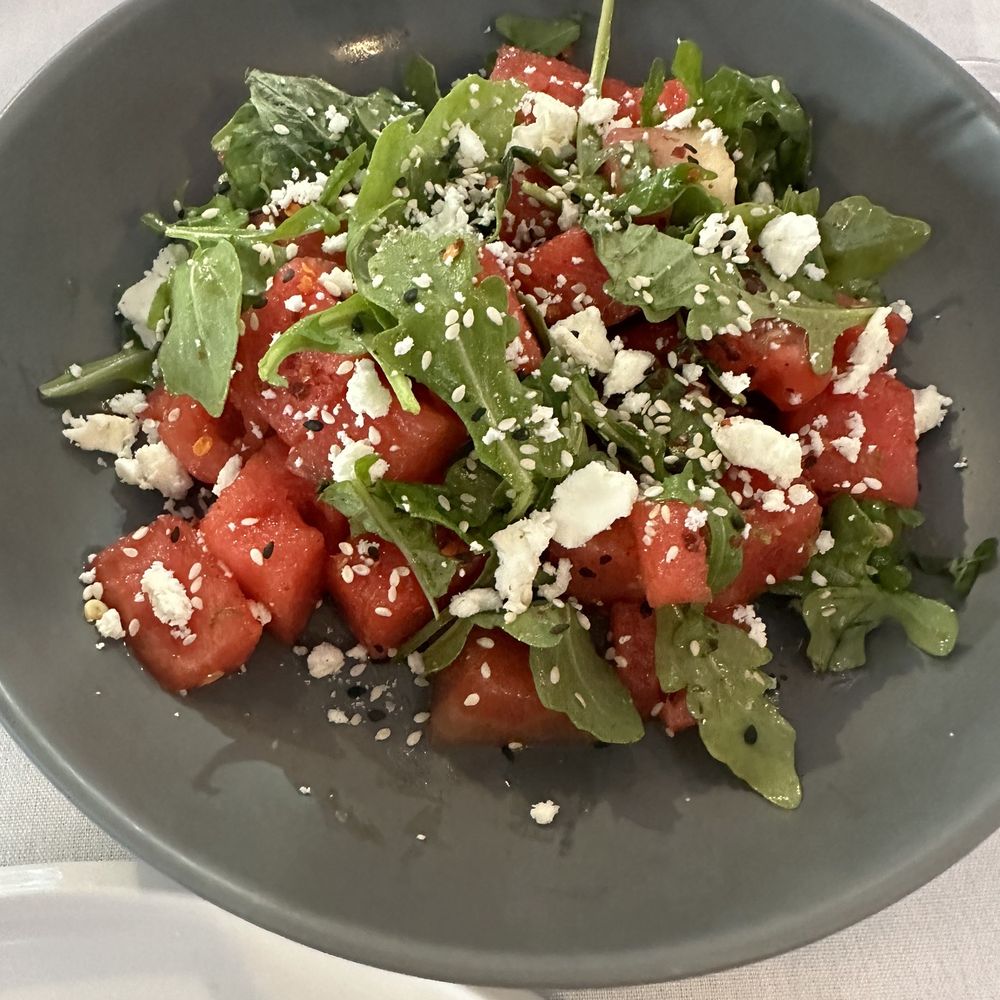 Kellari Taverna - Ask for the watermelon goat cheese salad! It's not on the menu but SO BOMB - Greek Near Me - New York, New York Kellari Taverna - Ask for the watermelon goat cheese salad! It's not on the menu but SO BOMB - Greek Near Me - New York, New York