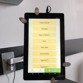 One Piece Sushi - Tablet ordering - Japanese Near Me - Millbrae, California