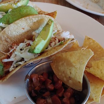 Bluewater Grill - One mahi mahi and one shrimp taco - Seafood Near Me - Coronado, California Bluewater Grill - One mahi mahi and one shrimp taco - Seafood Near Me - Coronado, California