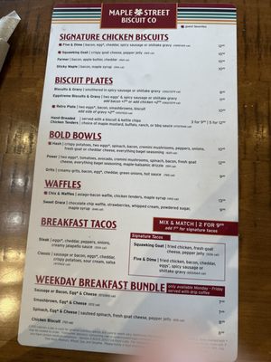 Menu photo 3 Maple Street Biscuit Company - Concord Concord, NC Menu photo 3 Maple Street Biscuit Company - Concord Concord, NC