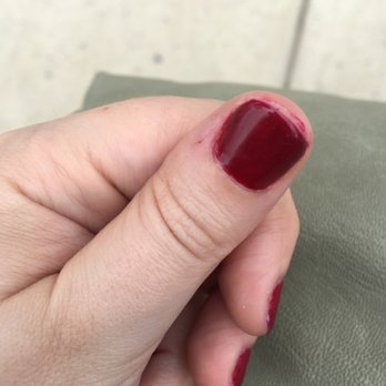 Modo Nail Bar - Polish left on skin, bubbles in gel... - Skin Care Near Me - Laurel, Maryland