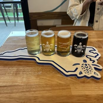 Salty Turtle Beer Company - Flight - Breweries Near Me - Surf City, North Carolina Salty Turtle Beer Company - Flight - Breweries Near Me - Surf City, North Carolina