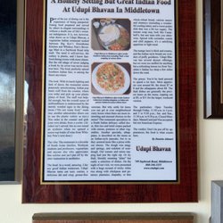 Udupi Bhavan - Testimonial from newspaper
