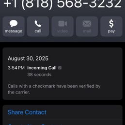 Phone call to All Six booking my apt for later that day Phone call to All Six booking my apt for later that day