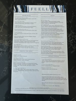 Menu photo 1 Fuell Detroit, MI