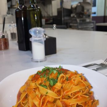 Pasta Corner - Arrabiatta Pasta with tagliatelle: 4.5/5 almost perfect, I would like it a litttle more saucy but the flavors and textures are on point - Pasta Shops Near Me - Los Angeles, California Pasta Corner - Arrabiatta Pasta with tagliatelle: 4.5/5 almost perfect, I would like it a litttle more saucy but the flavors and textures are on point - Pasta Shops Near Me - Los Angeles, California