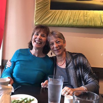 Goji Kitchen - Mary and Amanda happy to be enjoying such lovely food! - Asian Fusion Near Me - Santa Rosa, California
