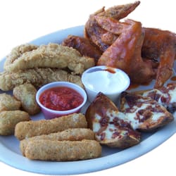 Fast Breaks - Massive, crispy, meaty wings hand tossed in our famous house made hot wing sauce plus lots of other delicious appetizers.
