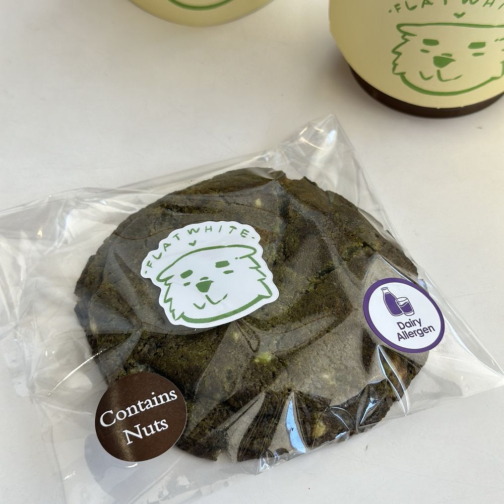 Flat White Coffee - Matcha white chocolate cookie - Cafes Near Me - Cypress, California Flat White Coffee - Matcha white chocolate cookie - Cafes Near Me - Cypress, California