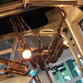 Dead Fish Grill - Dead Fish Grill (Belton TX) - sexy saxophone fixture - American Near Me - Belton, Texas