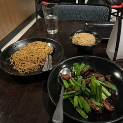 Da mongol beef, noodles and sum fried rice. DAYUM was all that bussin frfr