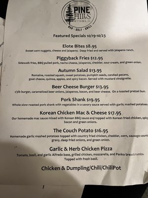 Menu photo 2 Pine Hills Ottawa, IL
