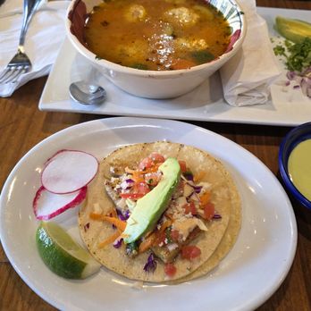 Sabor A México - "Chicken Soup" & "Grilled Fish Taco" - Mexican Near Me - San Rafael, California