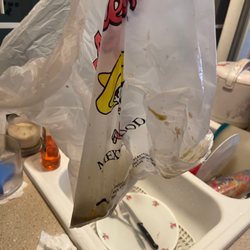 Alfredo's Mexican Food - Sauce all over the bag had to wipe clean my containers