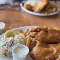 Dave's Fish & Chips - Cod and salmon 2 piece meal