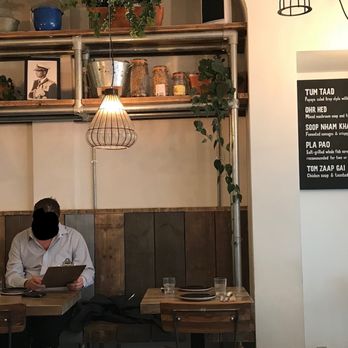 Lao Cafe - Thai king photo at a Lao restaurant. Why? - Laotian Near Me - London, XGL
