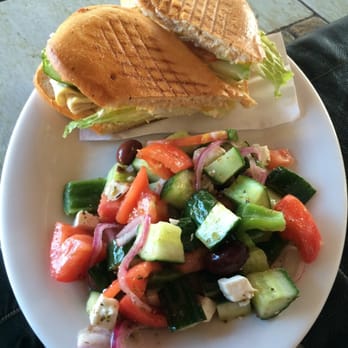 Cafe Latte Cino - Grilled turkey panini and Greek salad - Coffee & Tea Near Me - Ottawa, Ontario